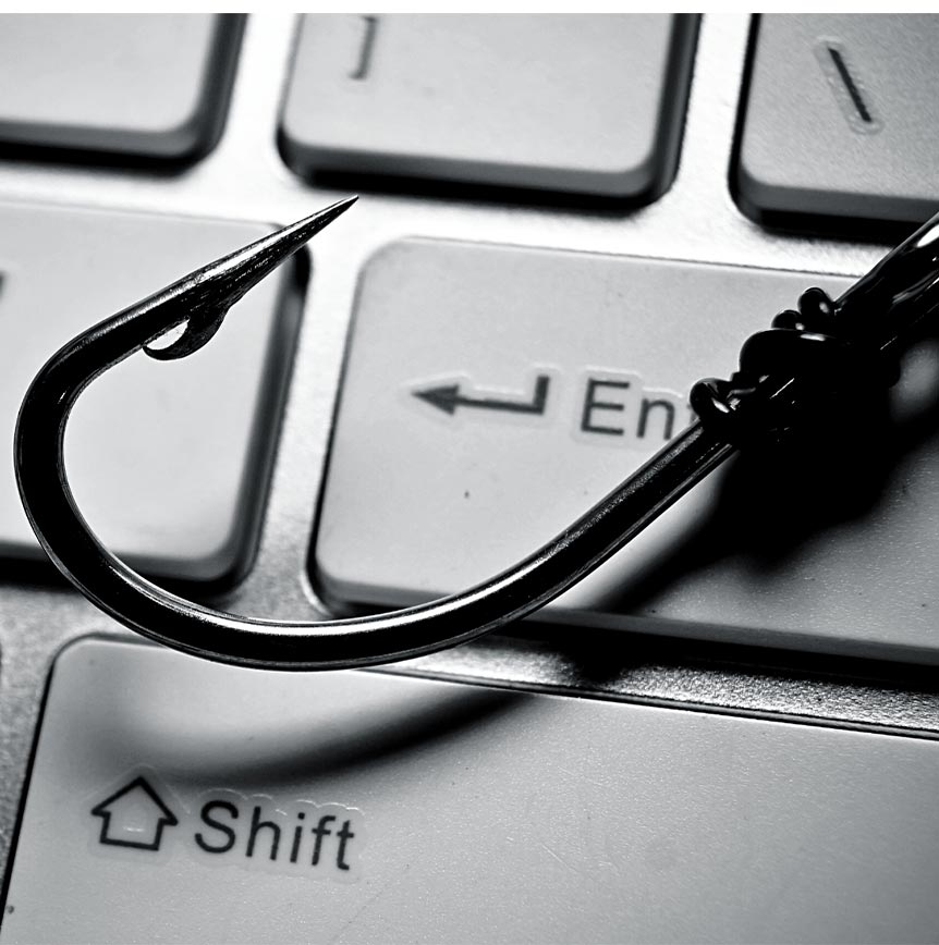 Fishing Hook On Keyboard