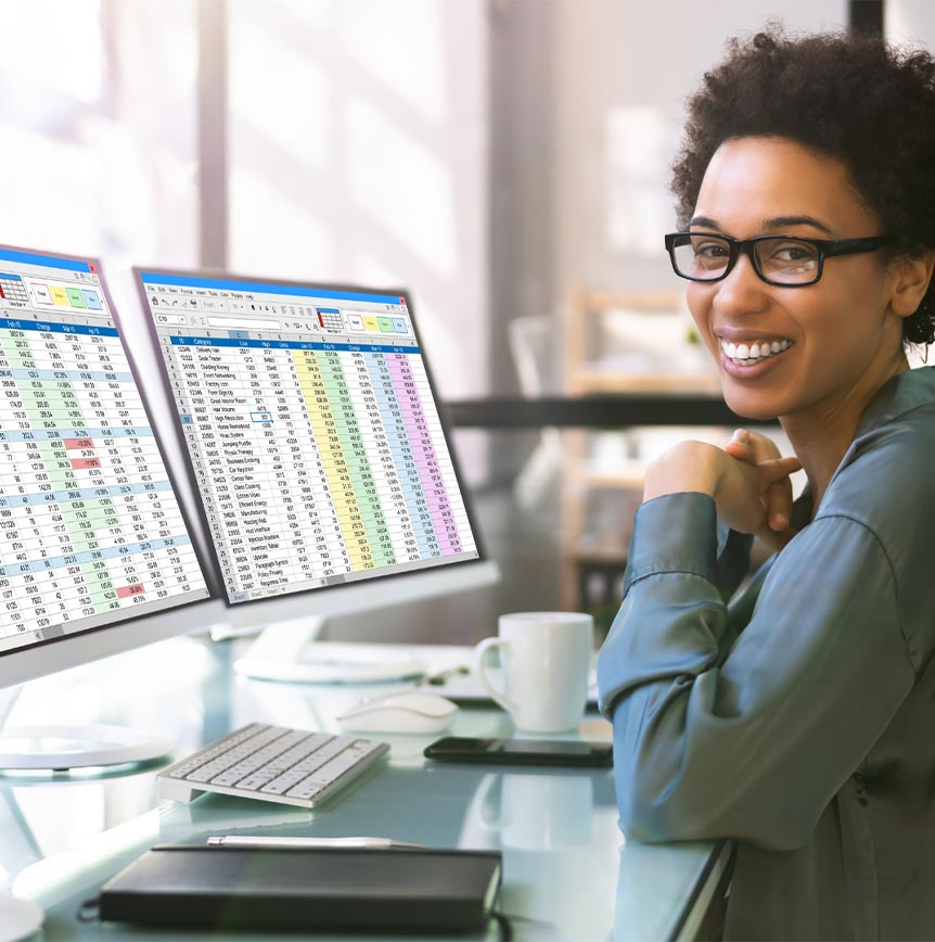 Employee Working on Medical Coding