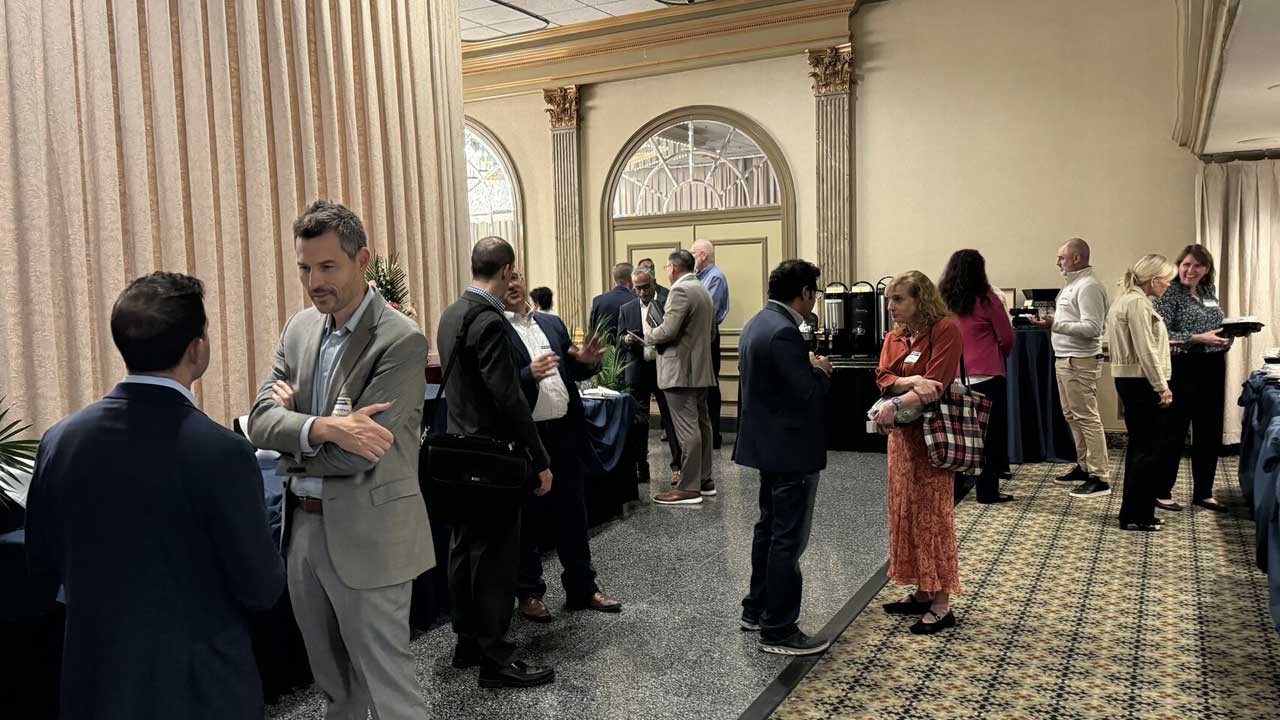 CMS Small Business Summit attendees networking