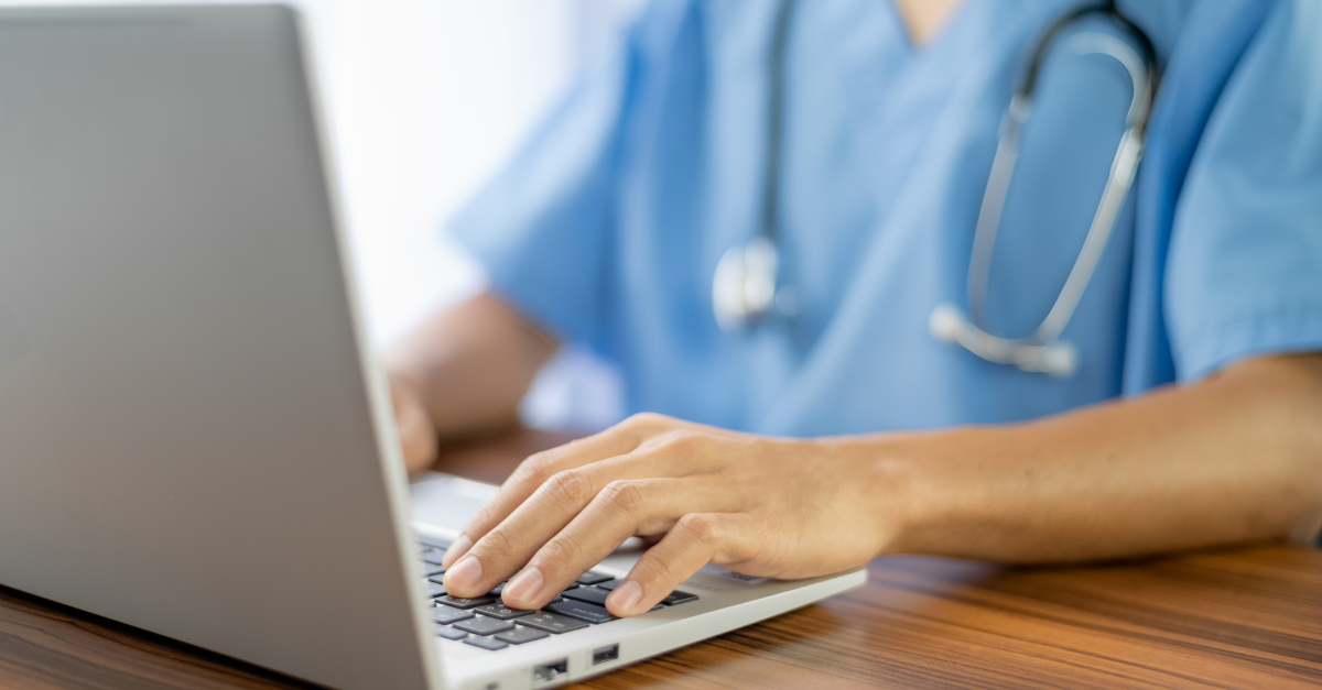 Professional Healthcare Worker Recognizing Cyber Threats