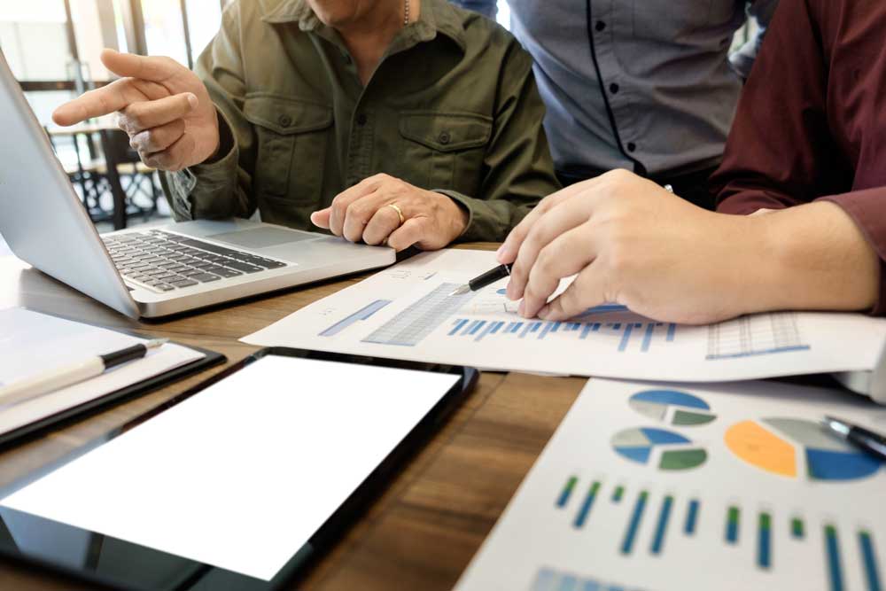 Government teams analyze data and performance metrics to strengthen accountability, agility, and mission readiness across programs.