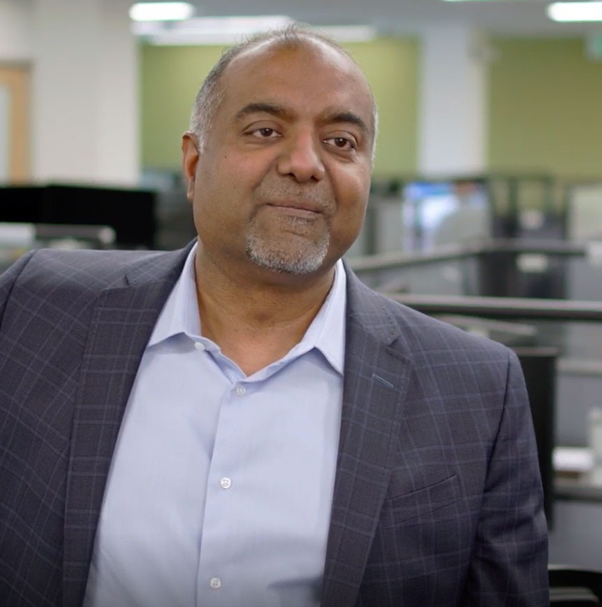 Vishal Tulsian in the RELI Group office